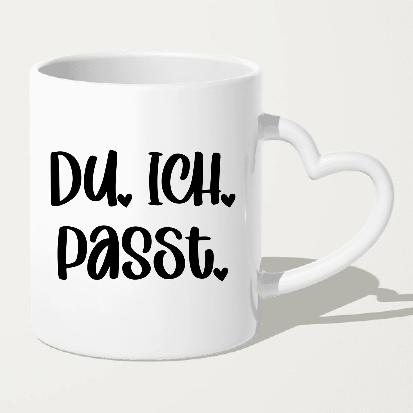 Personalisierte Tasse - Mit eigenem Bild im süßen Aquarell-Stil mit Namen und Spruch - Valentinstags Geschenk