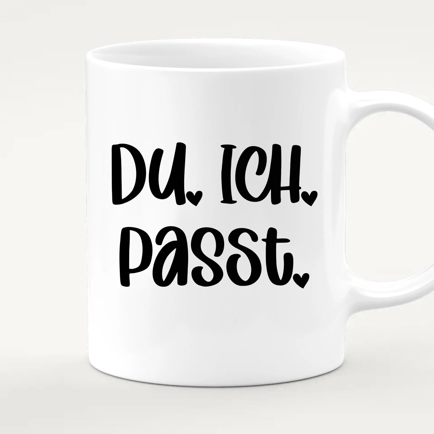 Personalisierte Tasse - Mit eigenem Bild im süßen Aquarell-Stil mit Namen und Spruch - Valentinstags Geschenk