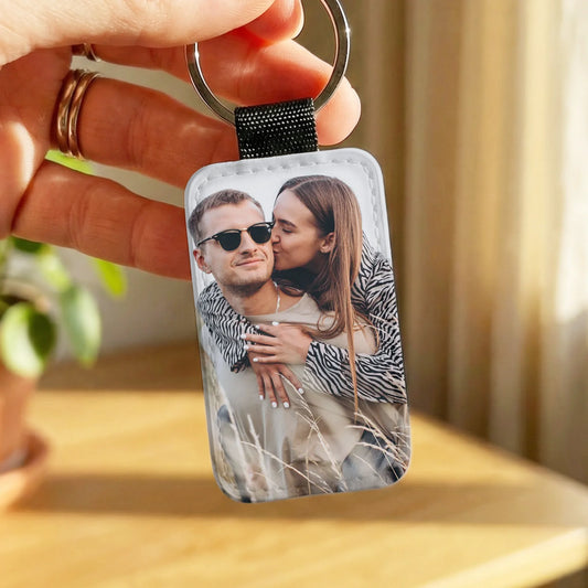 Personalisierter Schlüsselanhänger - Mit eigenem Bild - Paar-Schlüsselanhänger