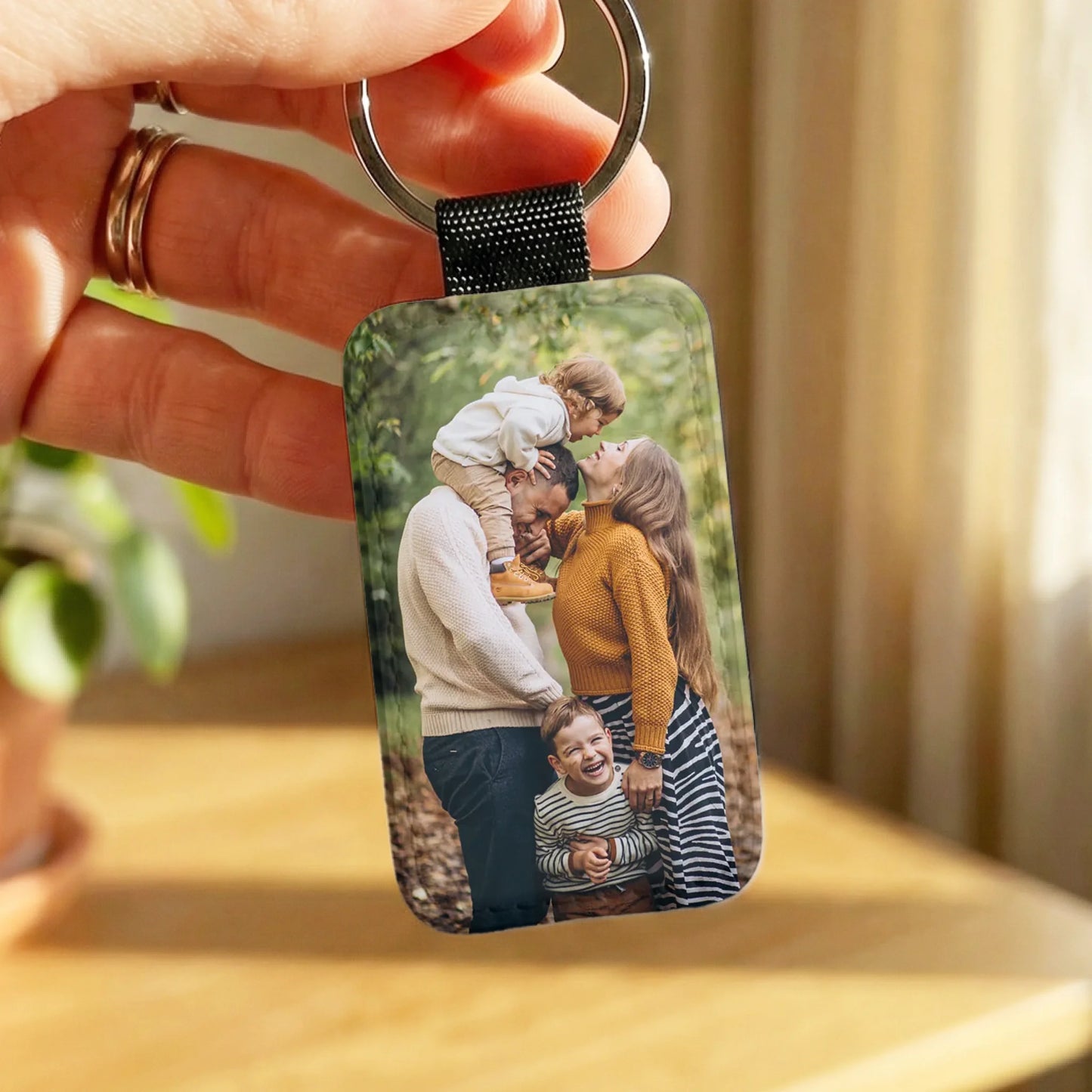 Personalisierter Schlüsselanhänger - Mit eigenem Bild - Familien-Schlüsselanhänger