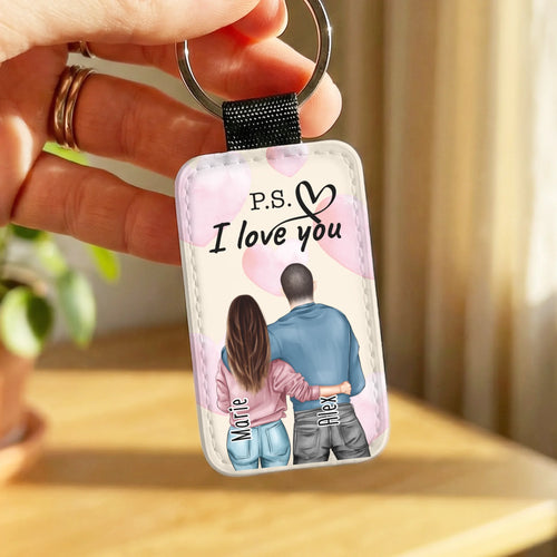 Personalisierter Schlüsselanhänger - Paar (stehend)