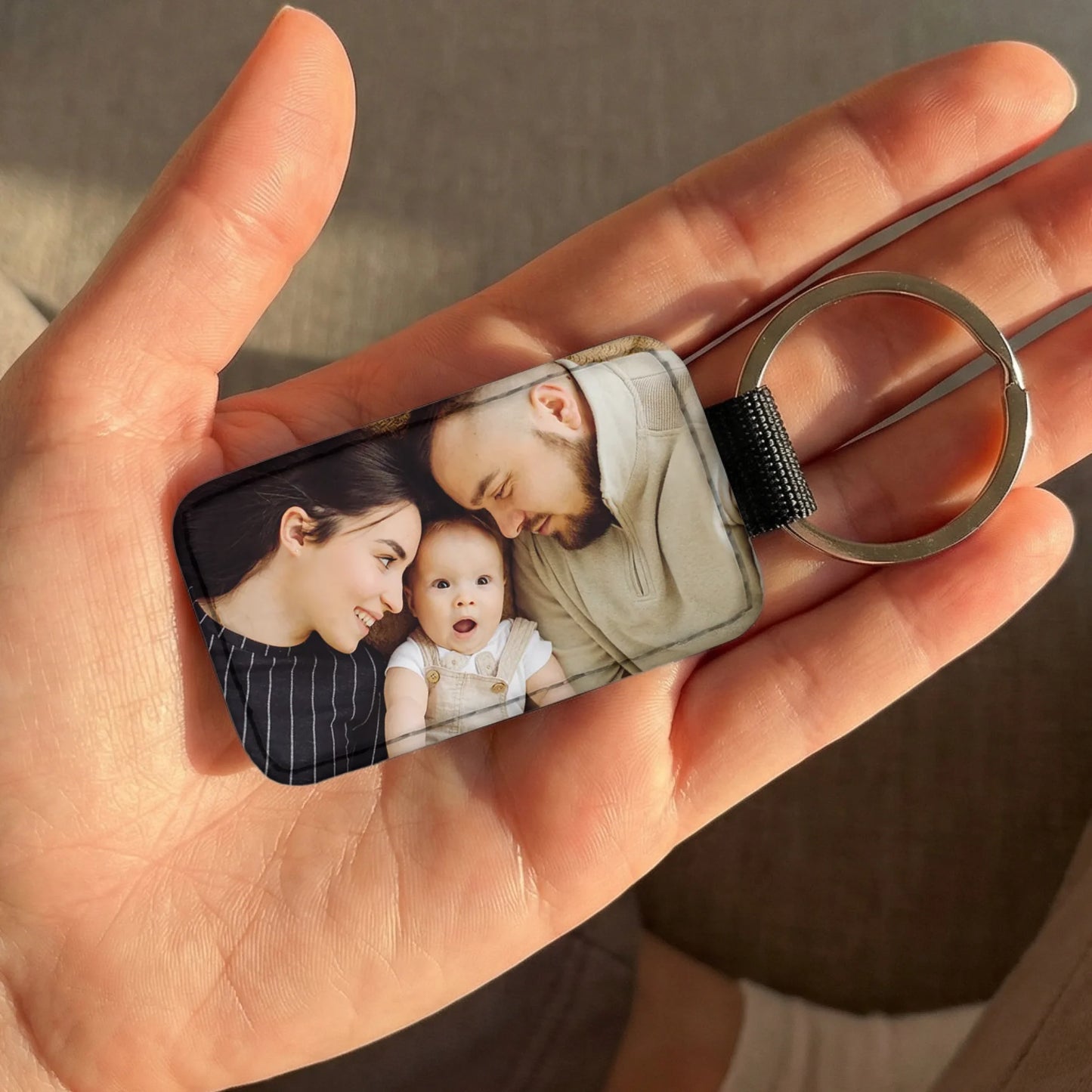 Personalisierter Schlüsselanhänger - Mit eigenem Bild - Familien-Schlüsselanhänger