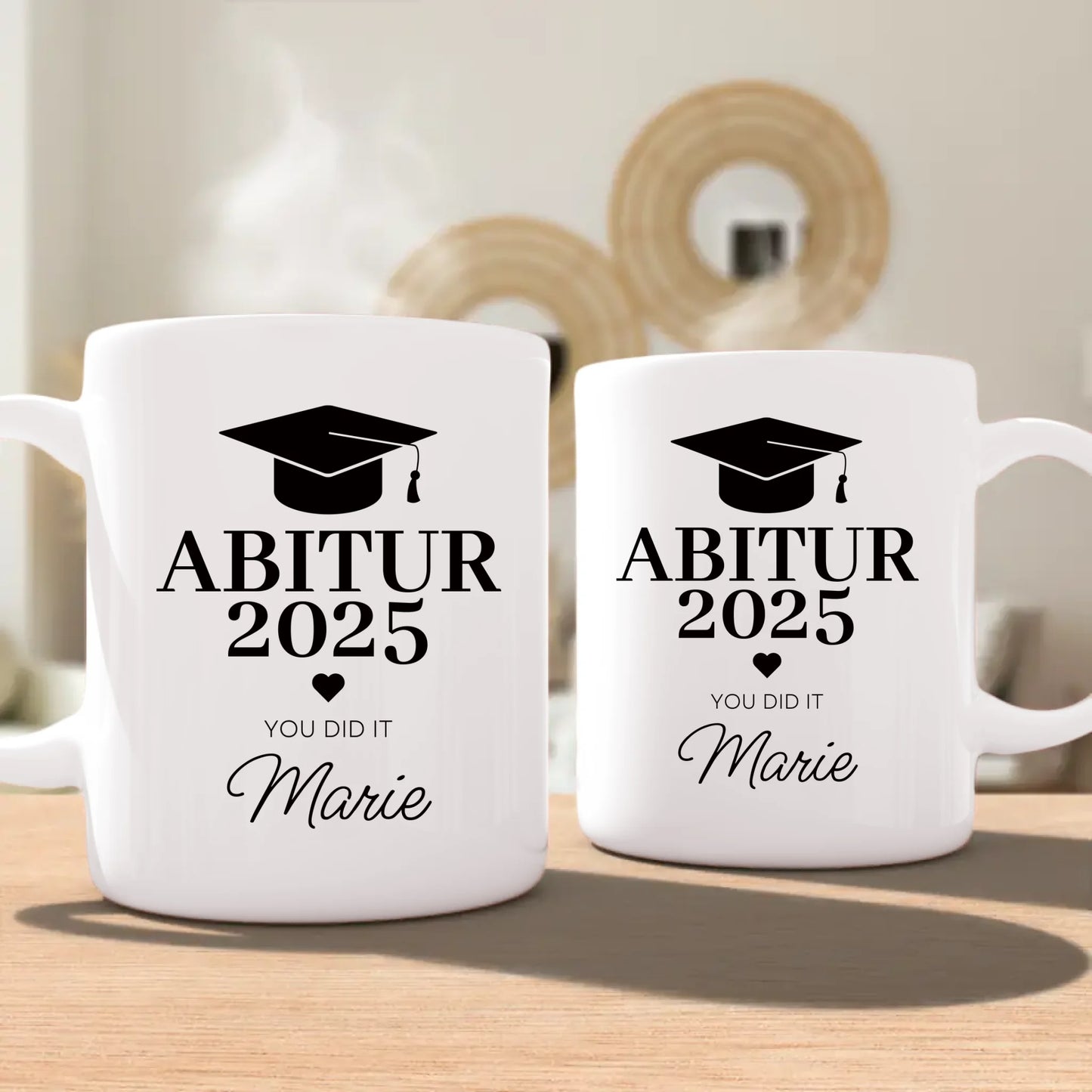 Personalisierte Tasse - Abitur/Abi mit Name und Jahr - You did it