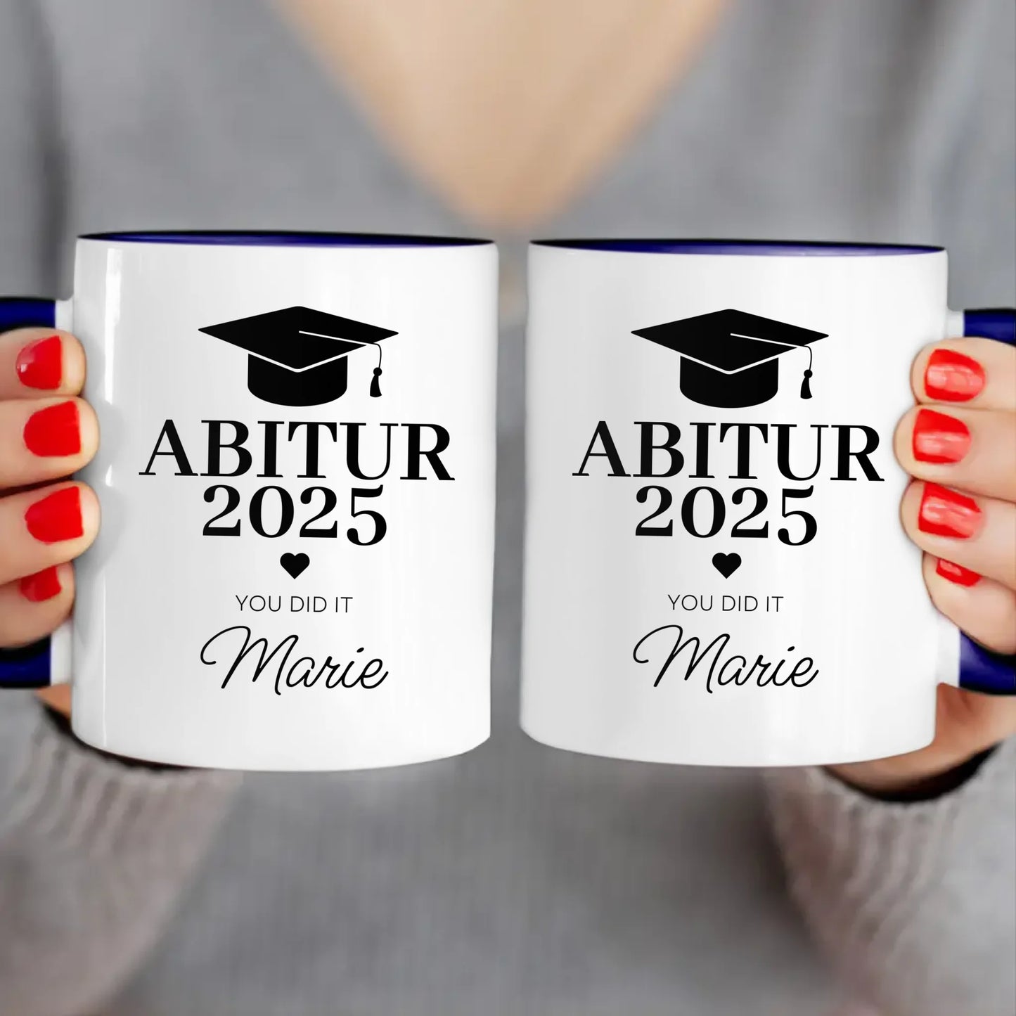 Personalisierte Tasse - Abitur/Abi mit Name und Jahr - You did it