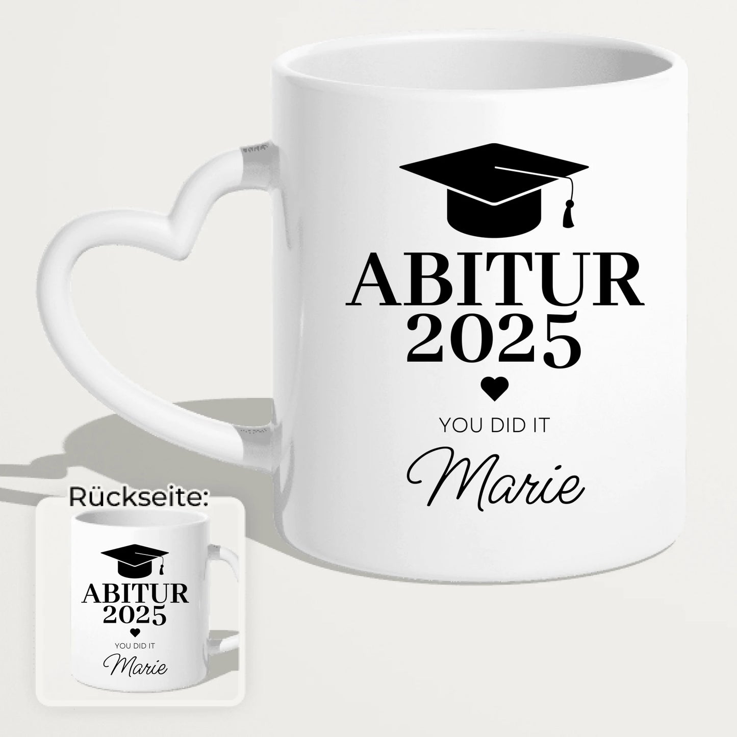 Personalisierte Tasse - Abitur/Abi mit Name und Jahr - You did it