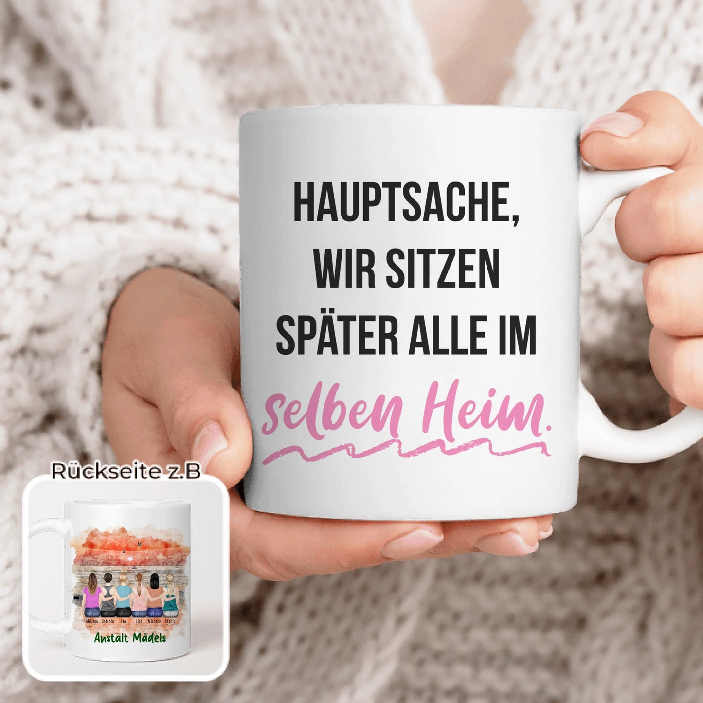 Personalisierte Tasse für Beste Freundinnen (6 Freundinnen) copy