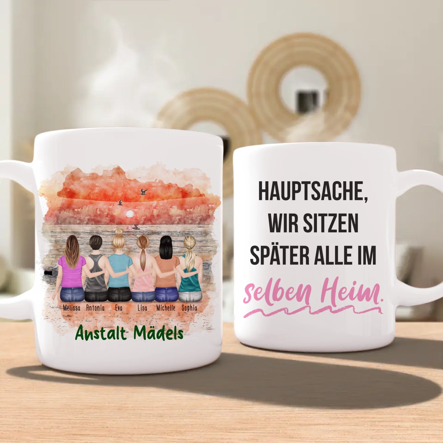 Personalisierte Tasse für Beste Freundinnen (6 Freundinnen) copy