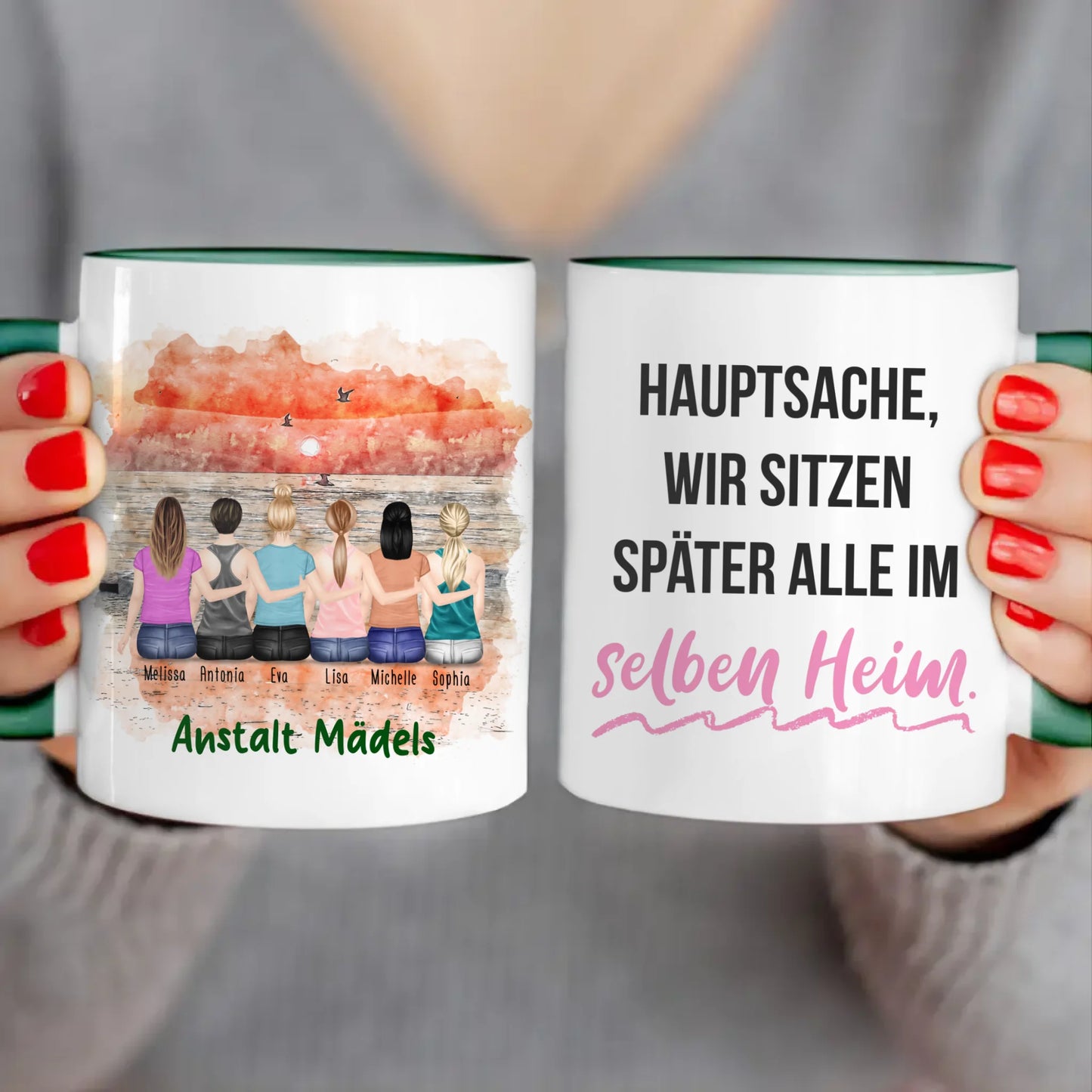 Personalisierte Tasse für Beste Freundinnen (6 Freundinnen) copy