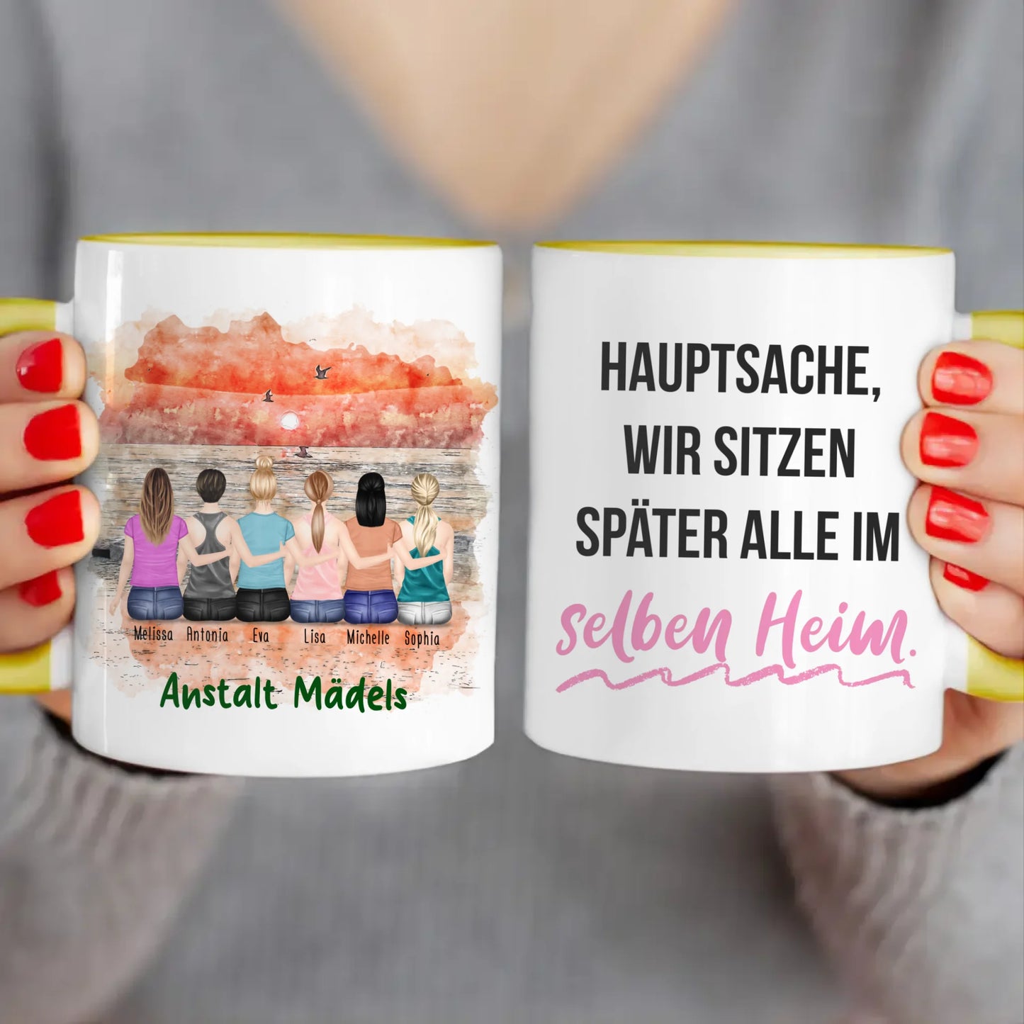 Personalisierte Tasse für Beste Freundinnen (6 Freundinnen) copy