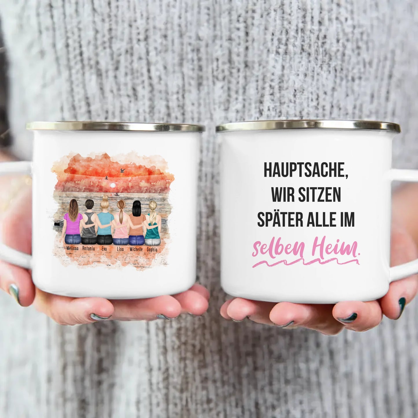 Personalisierte Tasse für Beste Freundinnen (6 Freundinnen) copy