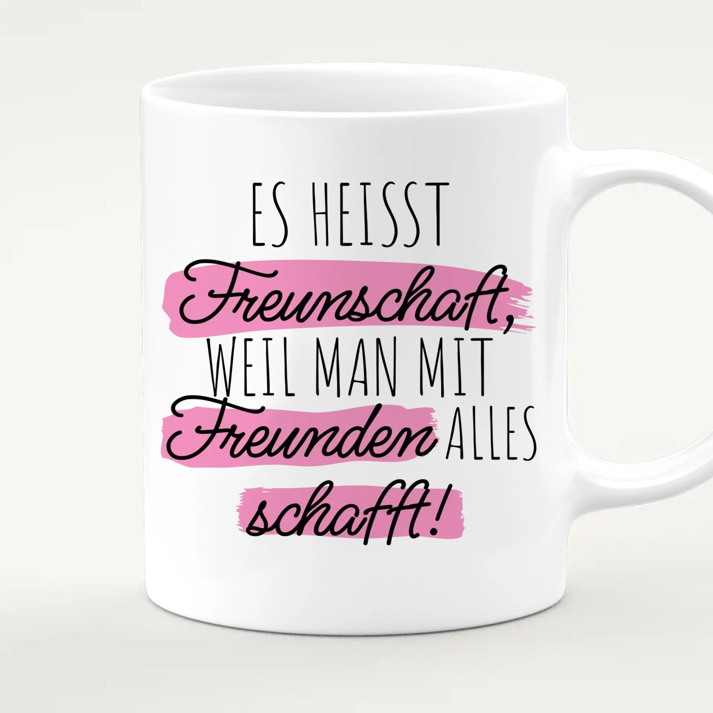 Personalisierte Tasse für Beste Freundinnen (5 Freundinnen)