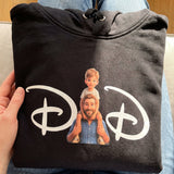 Personalisierter Hoodie - Dad Hoodie im 3D Filmstil mit personalisierter Papa + Kind Bild - Hoodie