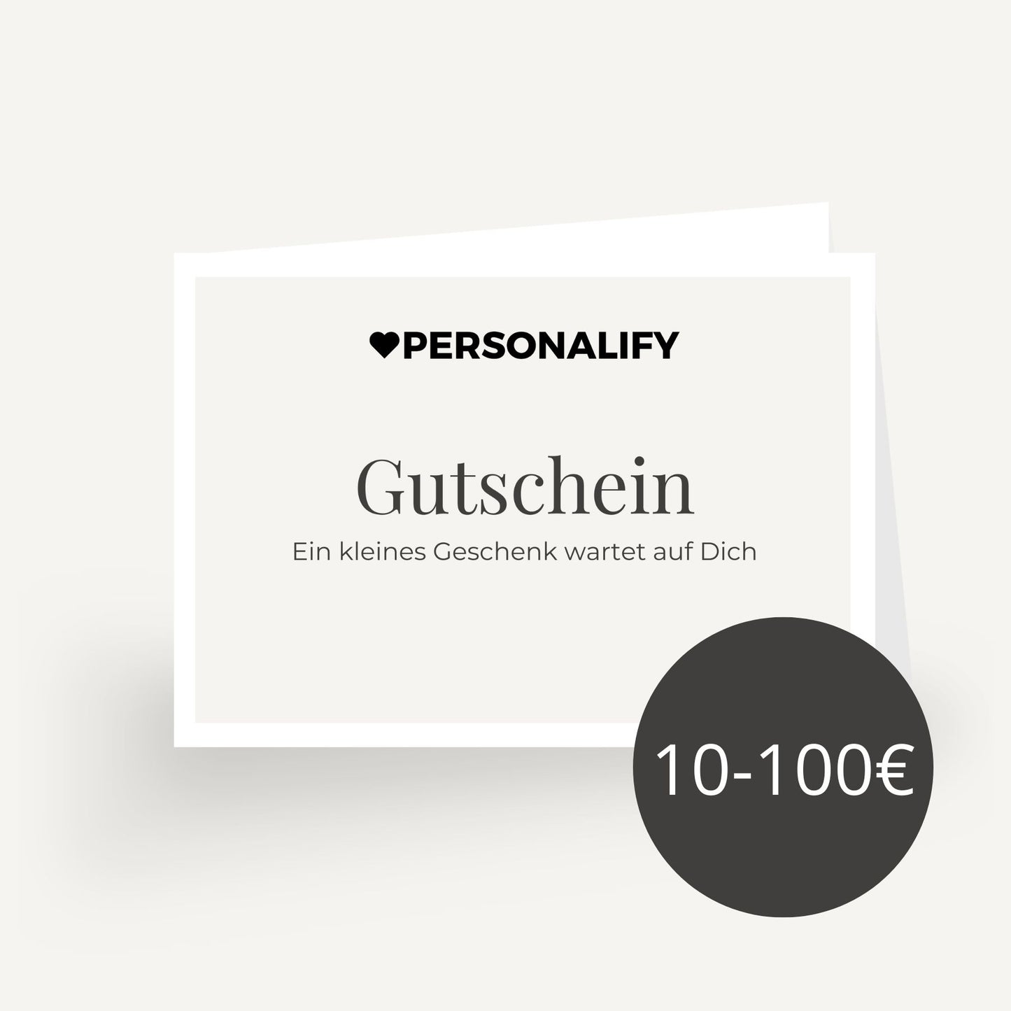 Geschenkgutschein von Personalify.de (Digital oder zum Ausdrucken)